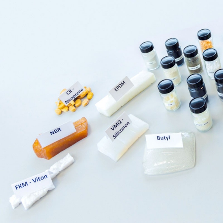 verschiedene Dichtungsmaterialien 