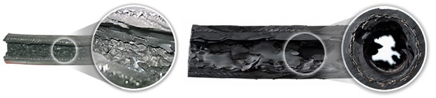 popcorning of steam hoses