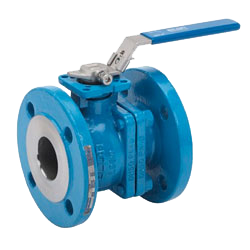 ECON® Ball valve fig. 72491 steel Kalrez flange 